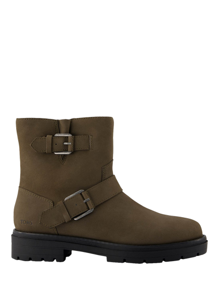 TOMS Ionie Moto Nubuck Ankle Boots, Canteen, Canteen