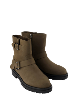 TOMS Ionie Moto Nubuck Ankle Boots, Canteen - view 2, Canteen