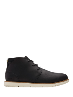 TOMS Navi Leather Chukka Boots, Black, Black