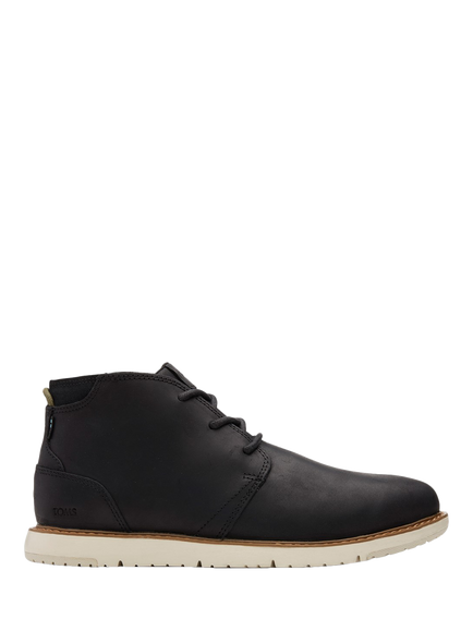 TOMS Navi Leather Chukka Boots, Black, Black