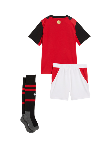 PUMA Kids' AC Milan Mini Football Kit, Black/Red - view 2, Black/All Time Red