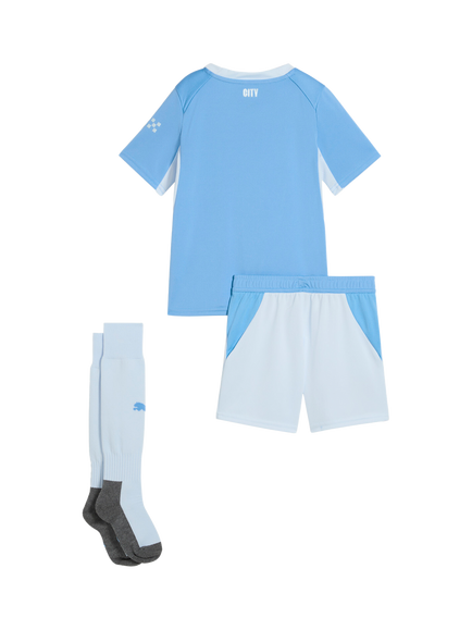 PUMA Kids' Manchester City Mini Football Kit, Blue - view 2, Light Blue/Icy Blue