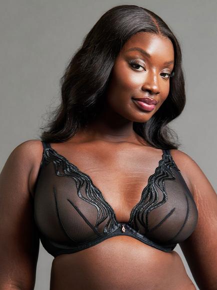 Curvy Kate Intoxicated Deep Plunge Bra, Black, Black