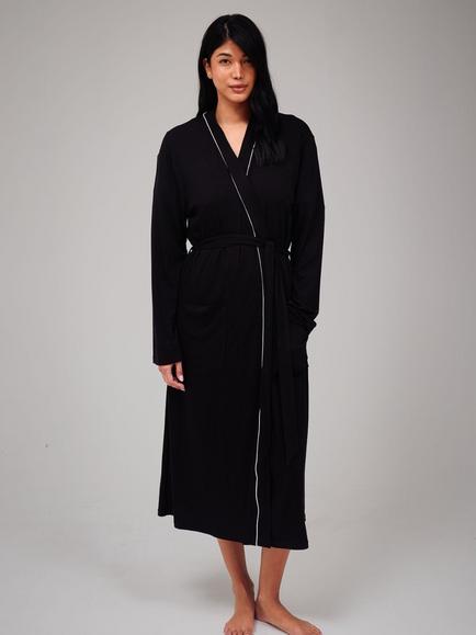 Loungeable Kimono Robe, Black