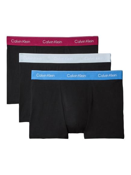 Calvin Klein Stretch Cotton Relaxed Fit Trunks, Pack of 3, Black/Multi, Black/Multi