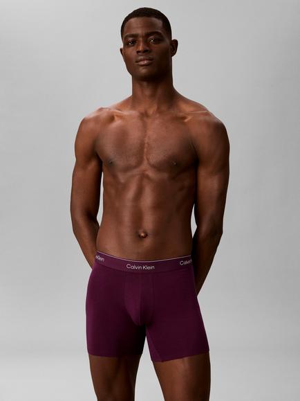 Calvin Klein Stretch Cotton Waistband Boxer Briefs, Pack of 3, Multi - view 2, Multi