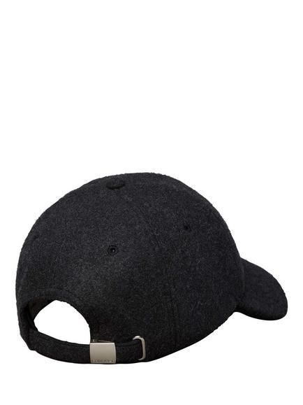 Calvin Klein Logo Felted Baseball Cap, Black - view 2, Black