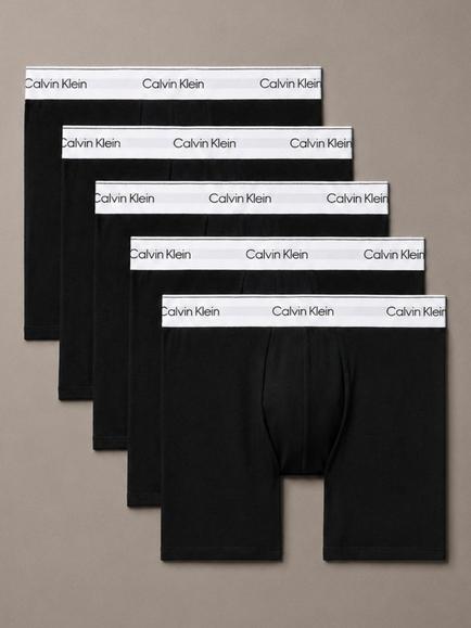 Calvin Klein Stretch Cotton Boxer Briefs, Pack of 5, Multi, Multi