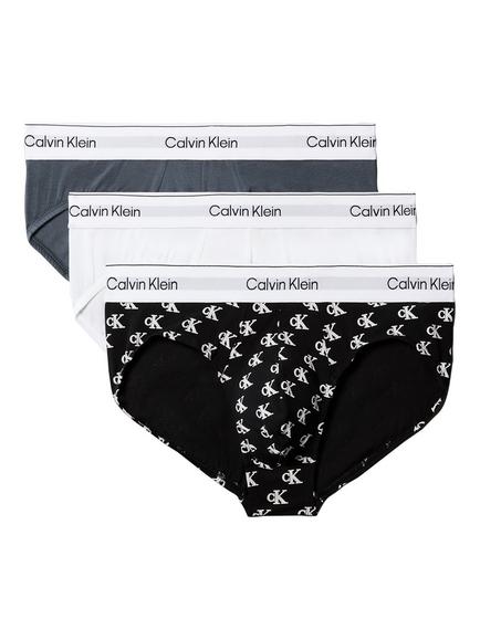 Calvin Klein Hipster Briefs, Pack of  3, Black/Grey Multi, Black/Grey Multi