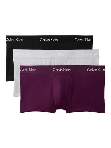 Calvin Klein Stretch Cotton Low Rise Trunks, Pack of 3, Multi, Multi