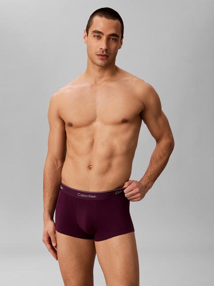 Calvin Klein Stretch Cotton Low Rise Trunks, Pack of 3, Multi - view 2, Multi