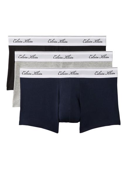 Calvin Klein Stretch Cotton Low Rise Trunks, Pack of 3, Multi, Multi