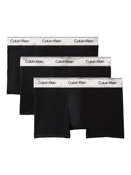 Calvin Klein Trunks, Pack of 3, Black, Black