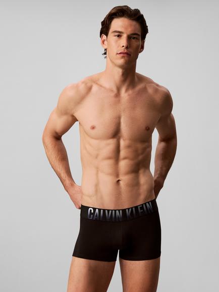 Calvin Klein Intense Power Cotton Blend Trunks, Pack of 3, Black/Multi - view 2, Black/Multi