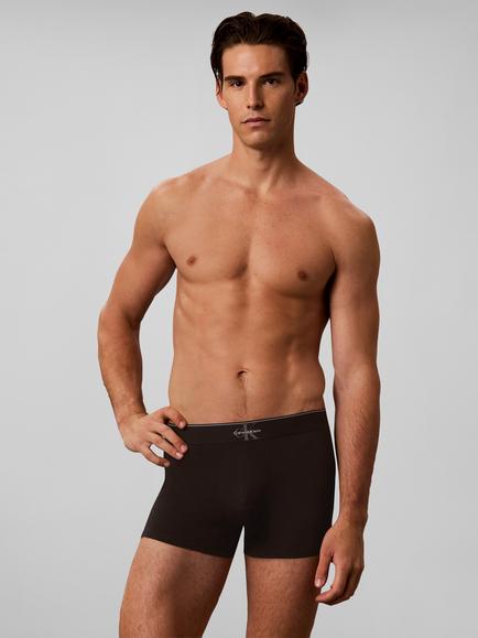 Calvin Klein Cotton Rich Trunks, Pack of 3, Black/Multi - view 2, Black/Multi