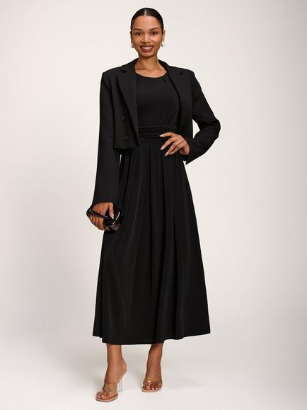Jolie Moi Jersey Maxi Dress, Black, Black