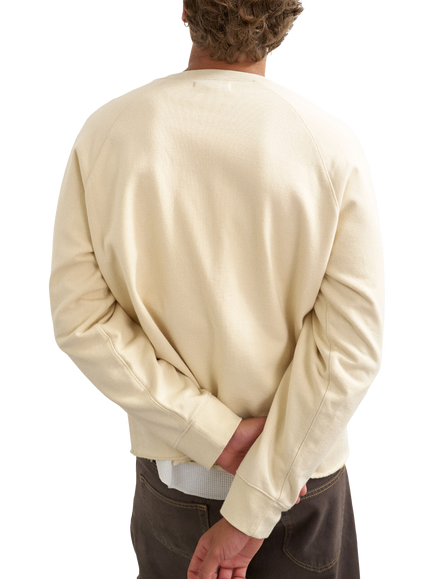 Topman Raglan Sleeve Sweatshirt, Ecru - view 2, Ecru
