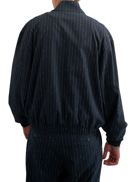 Topman Boucle Utility Jacket, Navy - view 2, Navy