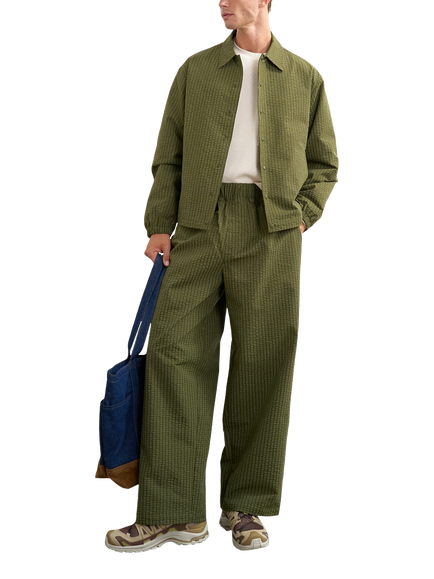 Topman Seersucker Jacket, Green, Green