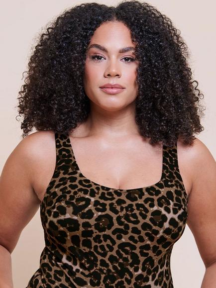 Curvy Kate Smoothie Support Stretch Body, Brown - view 2, Brown