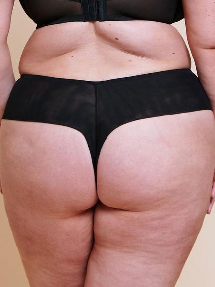 Curvy Kate Flare Deep Thong, Black - view 2, Black