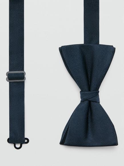 Mango Bow Tie - view 2, Navy