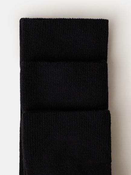 Mango Cotton Rich Crew Socks, Pack of 3, Black - view 2, Black