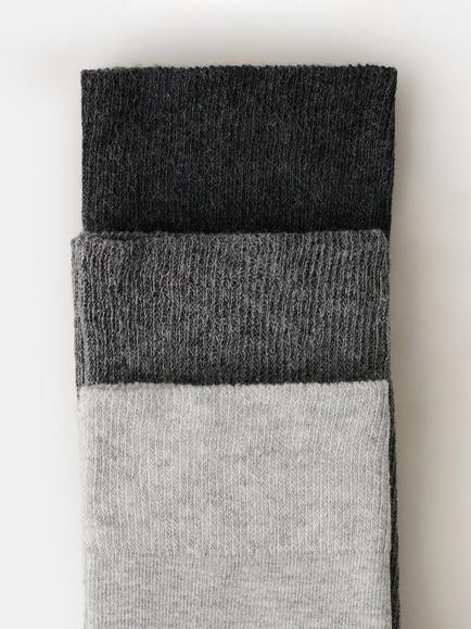 Mango Cotton Blend Socks, Pack of 3, Pale Grey/Multi - view 2, Pale Grey/Multi