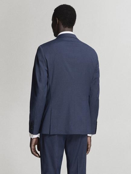 Mango Slim Fit Tailored Blazer, Ink - view 2, Ink