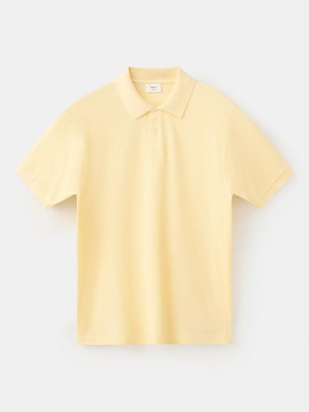 Mango Cotton Polo Shirt, Yellow, Yellow