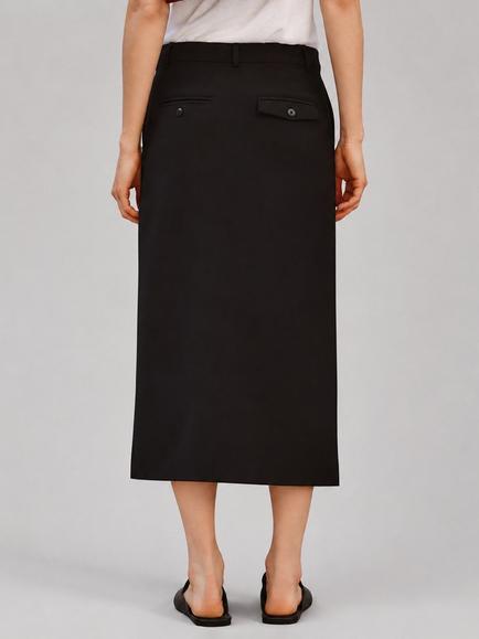 Albaray Black Tailor Pencil Skirt, containing LENZING ECOVERO Viscose, Black - view 2, Black