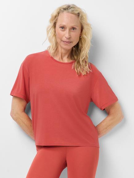 Sweaty Betty Scoop Neck Open Back Top, Terrazzored, Terrazzored