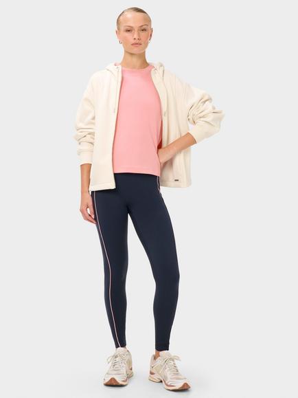 Sweaty Betty Elevated Cotton Boxy T-Shirt, Deco Pink - view 2, Deco Pink