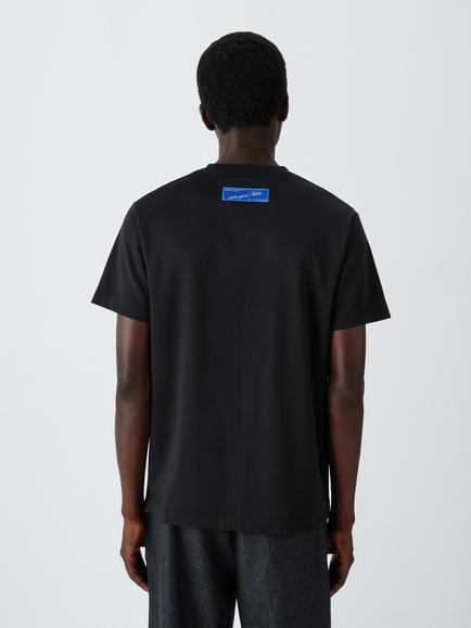 John Lewis x clothsurgeon Mercerised Cotton Jersey T-Shirt, Black - view 2, Black