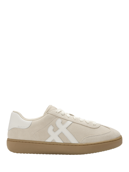 FitFlop The Dash T-Toe Suede Trainers, Hazy Taupe/Cream, Hazy Taupe/Cream