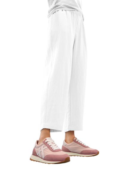 Fitflop x Pantone Retro-Q FF Suede Trainers - view 2, Misty Rose