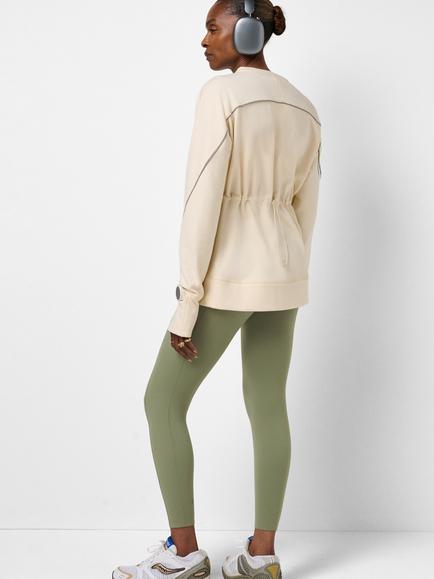 Sweaty Betty Cotton Blend Training Sweatshirt, Beige - view 2, Beige