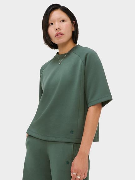 Sweaty Betty Boxy T-Shirt, Spruce Green, Spruce Green