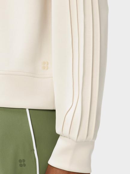 Sweaty Betty Sand Wash Sweatshirt, Ecru Beige - view 2, Ecru Beige