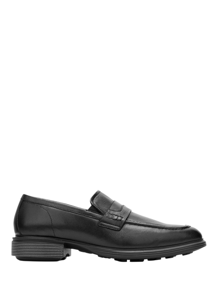 Hush Puppies Lewis Leather Penny Loafers, Black, Black