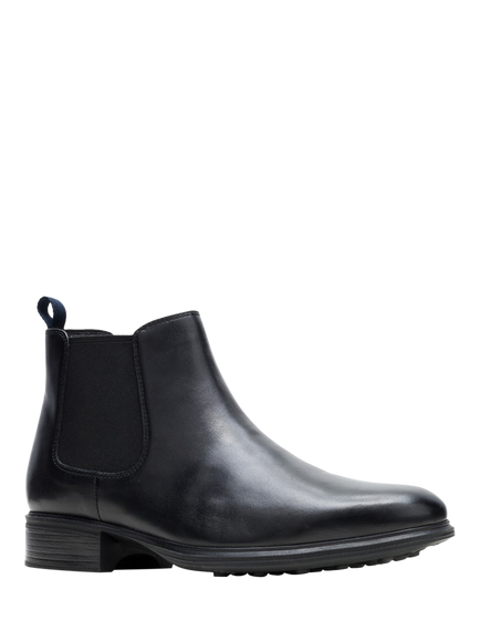 Hush Puppies Lewis Leather Chelsea Boots, Black - view 2, Black
