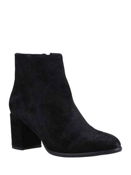 Hush Puppies Claridy Suede Ankle Boots - view 2, Black