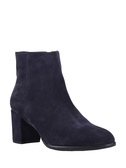 Hush Puppies Claridy Suede Ankle Boots - view 2, Navy