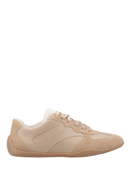 Hush Puppies Jovie Leather Lace Up Trainers, Light Tan