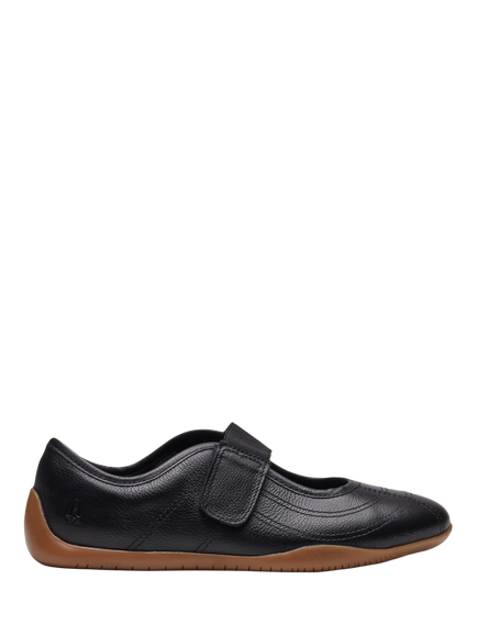 Hush Puppies Juno Sneakerina Mary Jane Trainers, Black