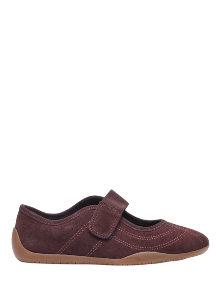 Hush Puppies Juno Sneakerina Mary Jane Trainers, Chocolate