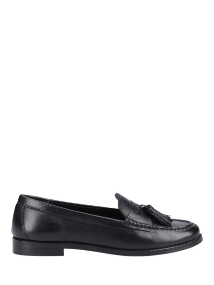 Hush Puppies Connie Leather Tassel Loafers, Black