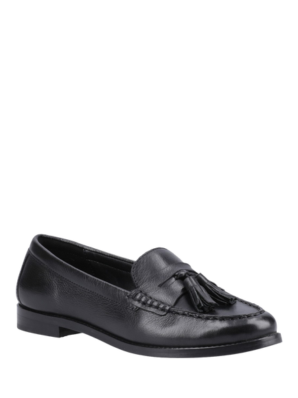 Hush Puppies Connie Leather Tassel Loafers - view 2, Black