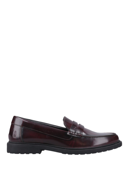 Hush Puppies Verity Leather Penny Loafers, Plum, Plum