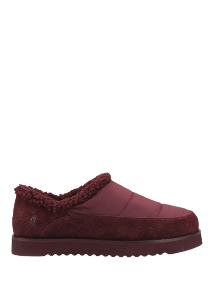 Hush Puppies Susie Suede Slippers, Burgundy, Burgundy